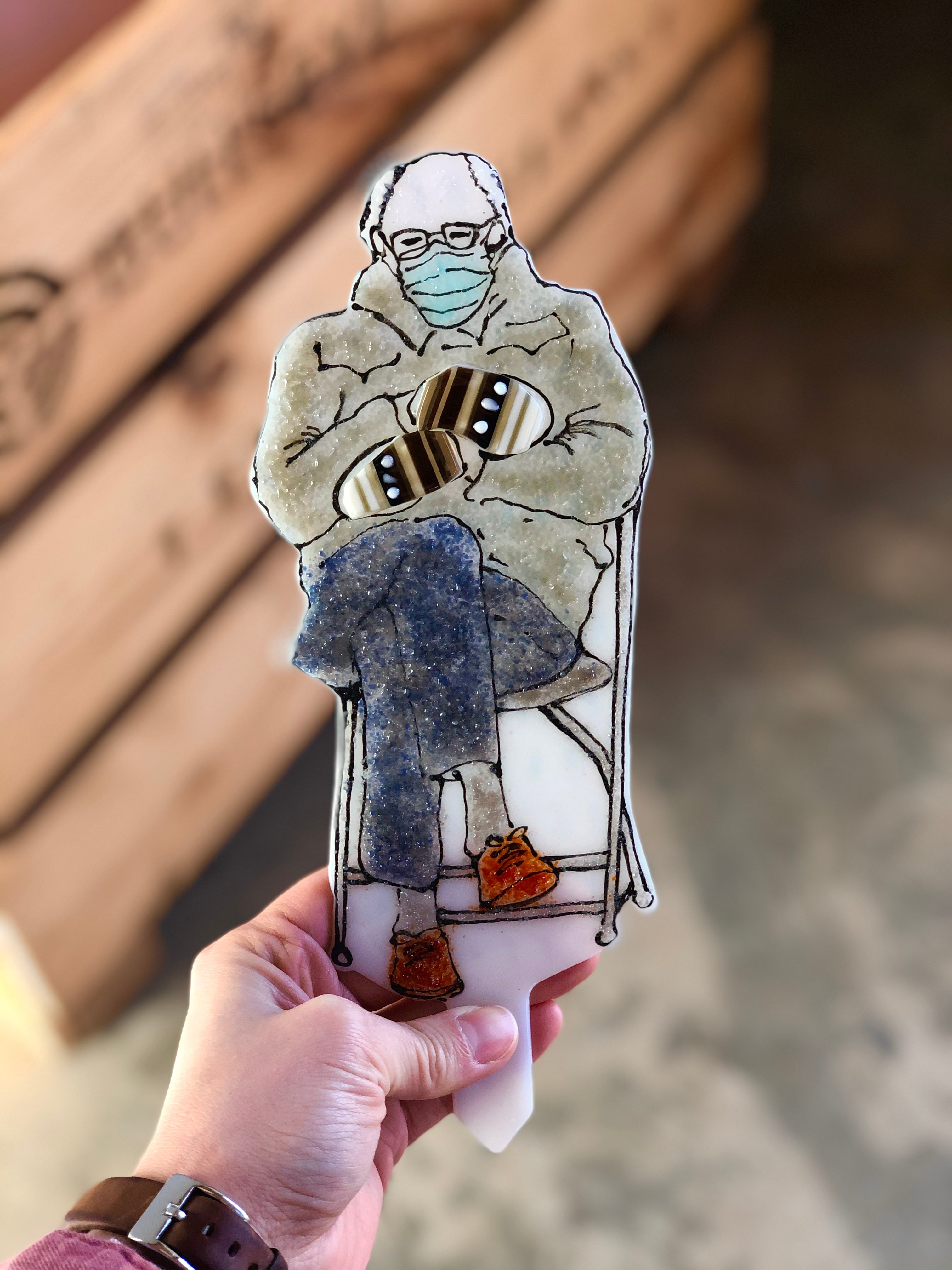 Bernie Sanders Garden Stake